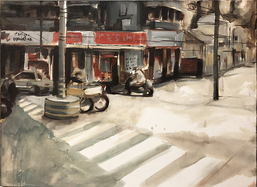 老街-加巴曹拉·鲍汀Gabriela Bodin-60x80cm
